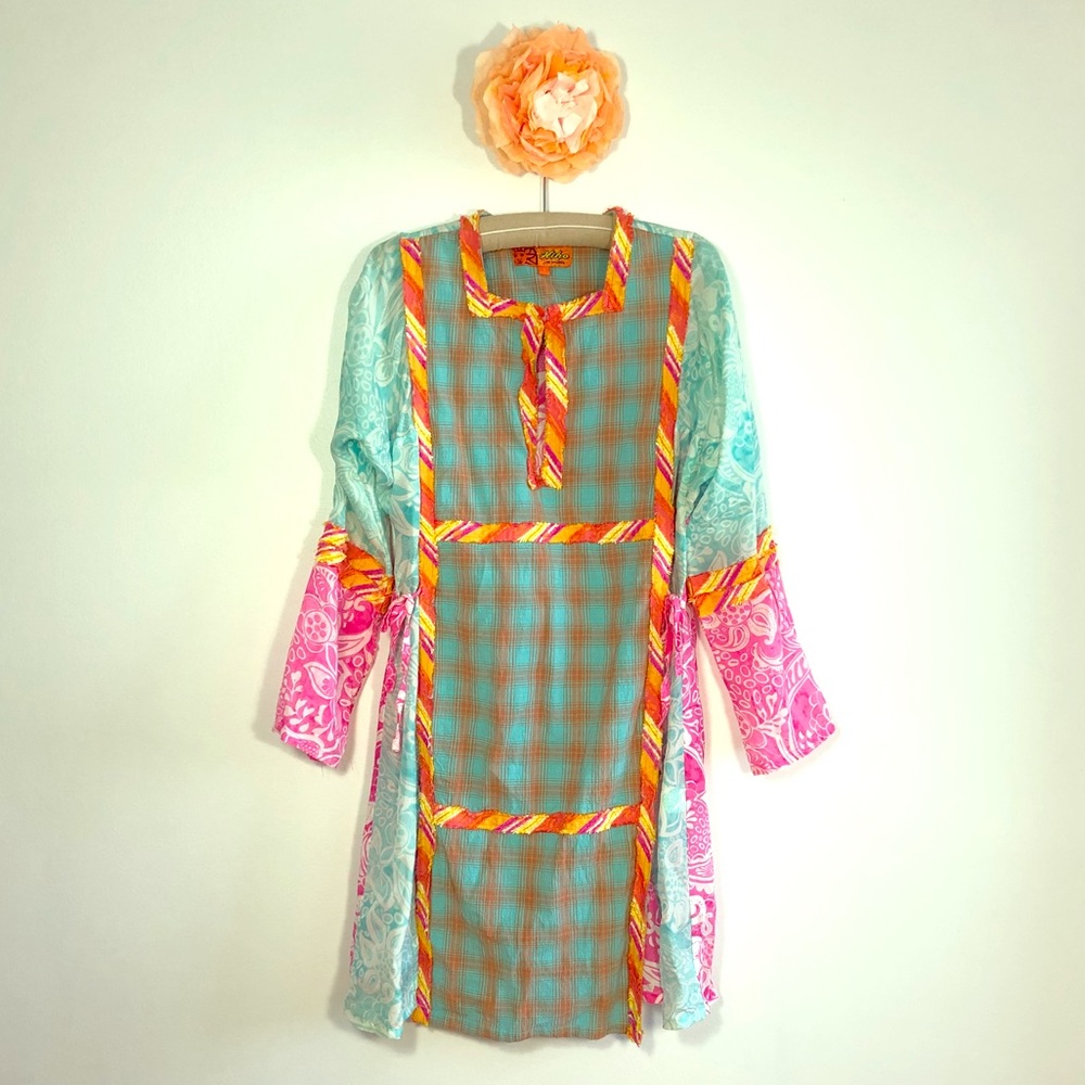 Hiho Dress -Tunic- Beach Cover Up long sleeve SM